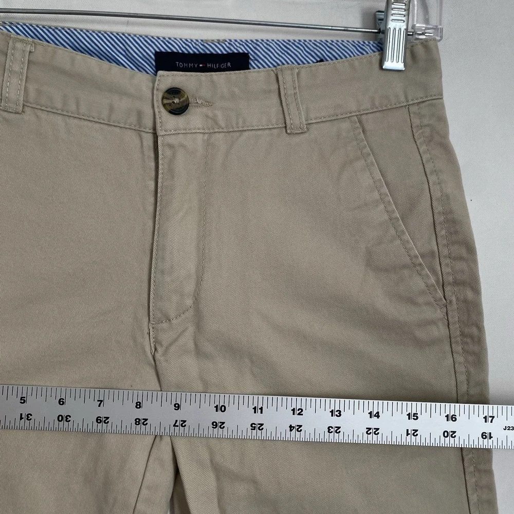 Tommy Hilfiger Chino Pants Size 14 Boys Beige Cotton Straight Leg School Preppy